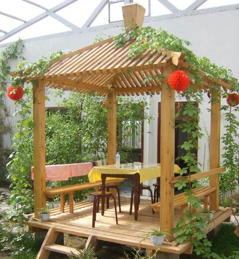 长沙防腐木花架 长沙防腐木花架