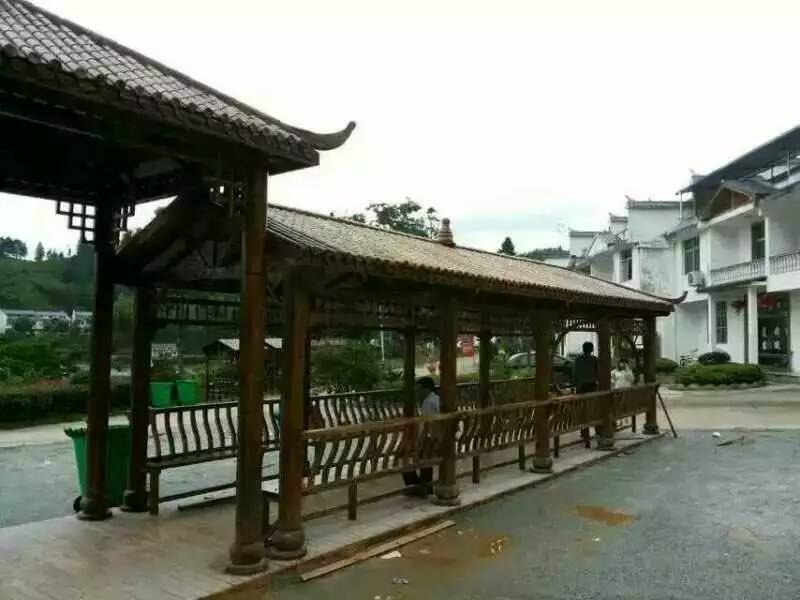 湖南防腐木廊道 湖南防腐木廊道