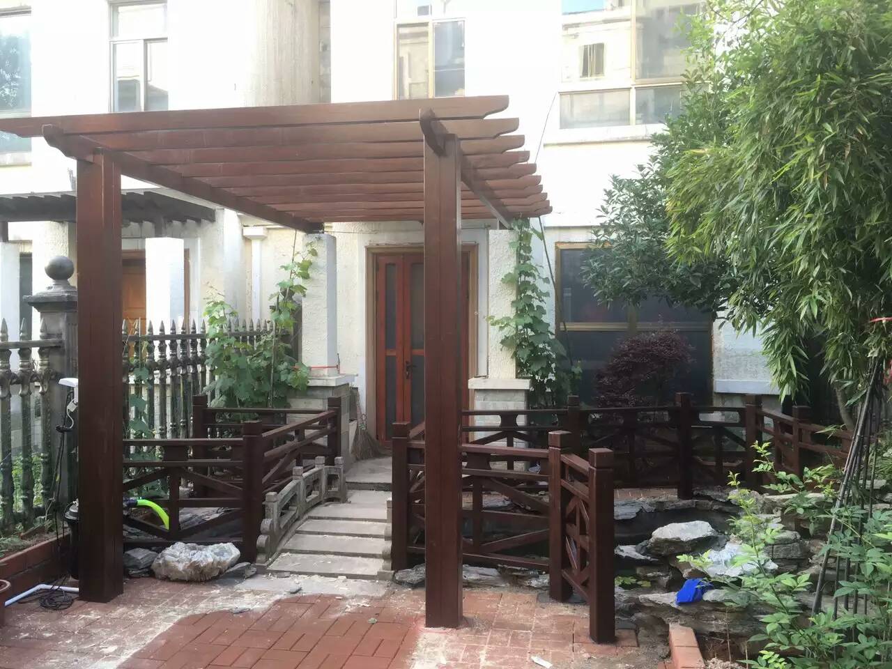 湖南防腐木花架 湖南防腐木花架