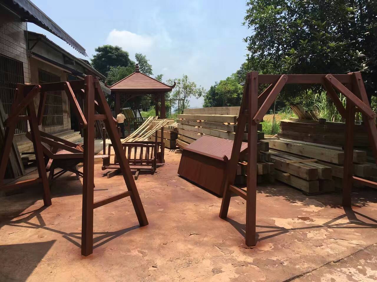 长沙防腐木秋千 长沙防腐木秋千