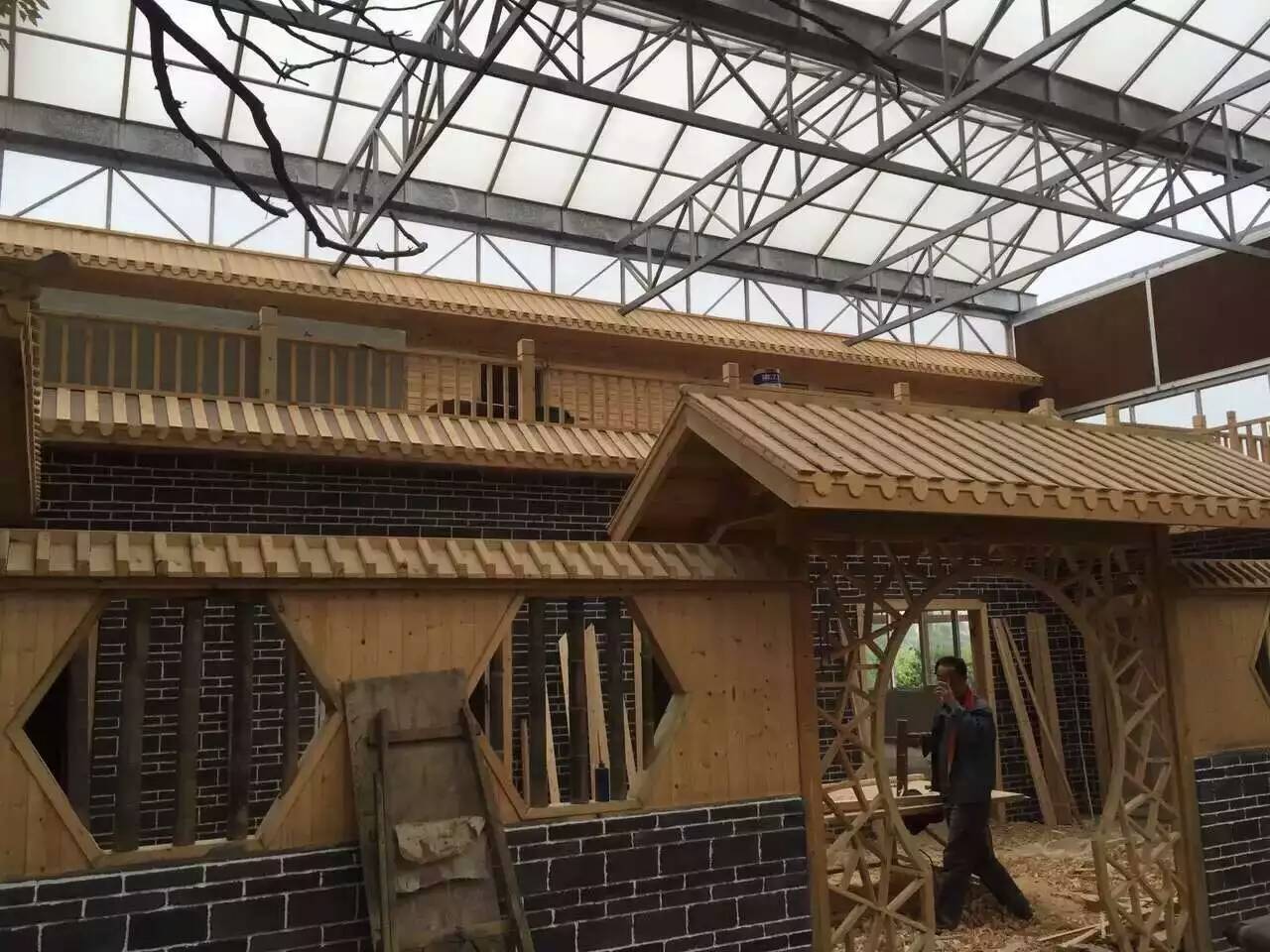 湖南防腐木门楼 湖南防腐木门楼