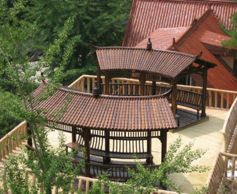 长沙防腐木花架廊道 长沙防腐木花架廊道