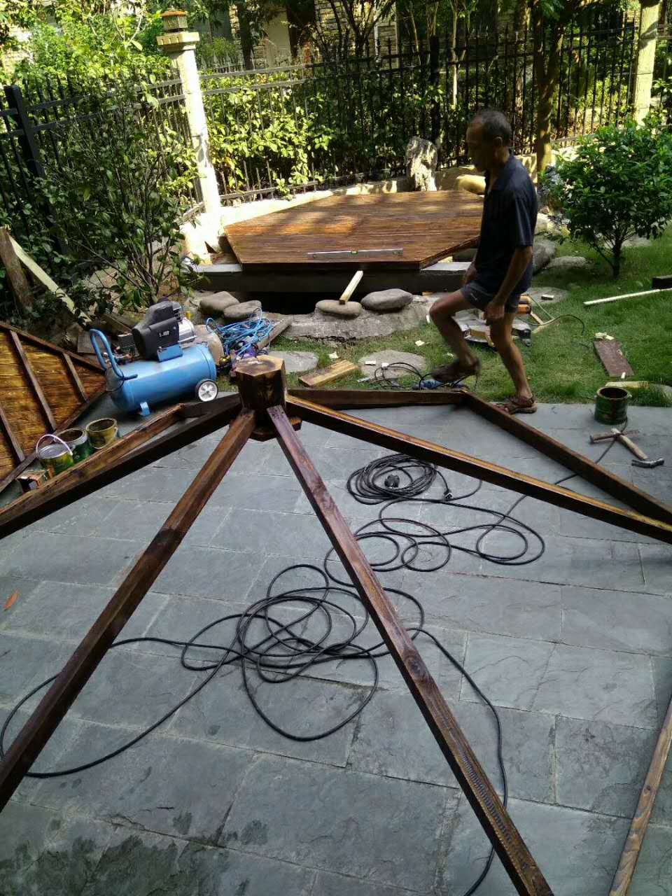 六角亭安装 六角亭安装