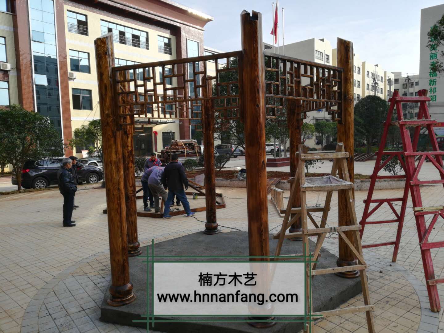 永州碳化木凉亭.jpg 永州碳化木凉亭.jpg