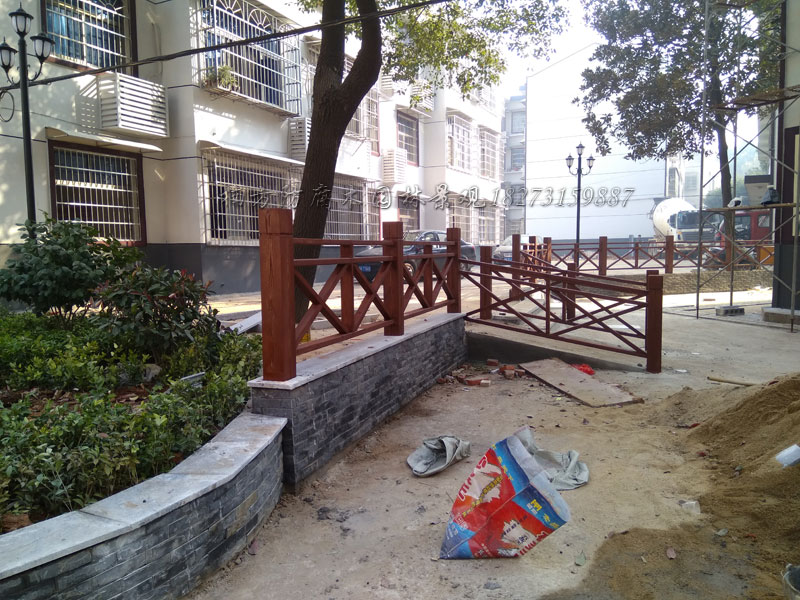 长沙防腐木栏杆 长沙防腐木栏杆