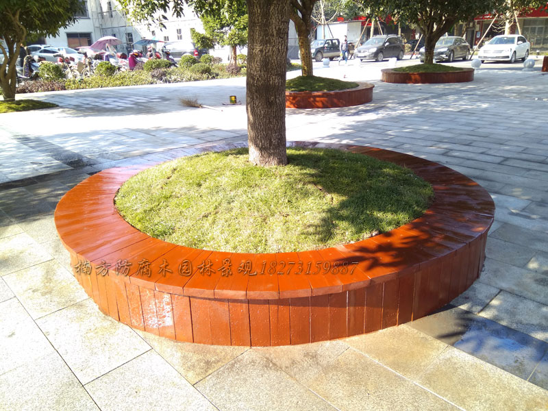防腐木树池櫈 防腐木树池櫈