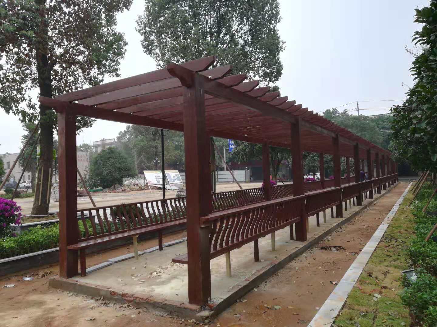 防腐木花架 防腐木花架